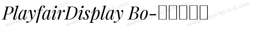 PlayfairDisplay Bo字体转换